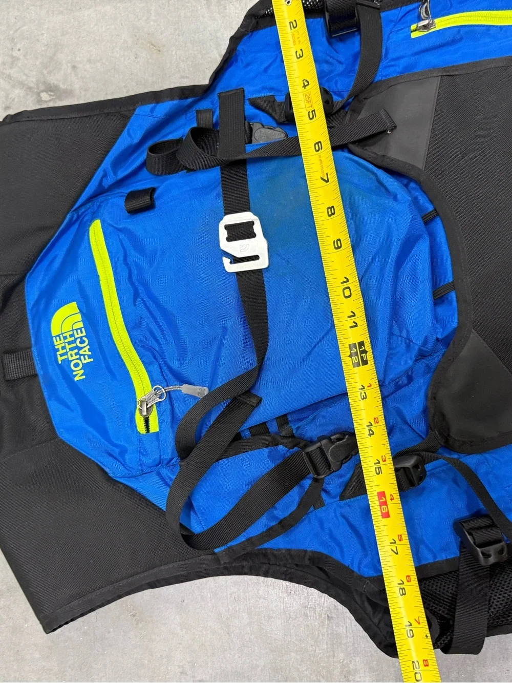 THE NORTH FACE POWDER GUIDE VEST Size Small Bomber Blue Black Summit Series RARE